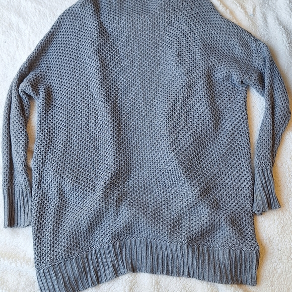 Aerie Gray Lightweight Open Front Knit Cardigan Sweater Women’s M Quiet Luxury - Picture 6 of 9